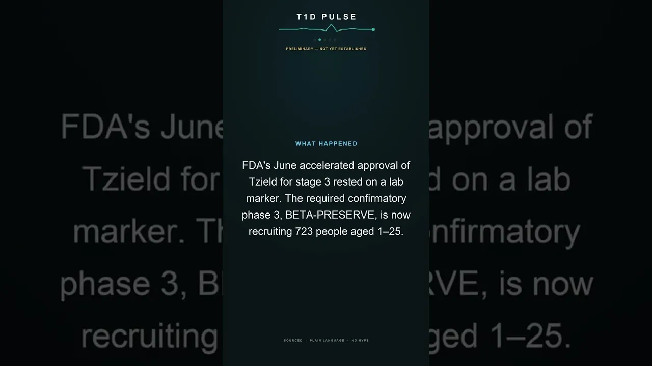 Video still from T1D Pulse: New Trial Testing Teplizumab in Younger Children with Recently Diagnosed Type 1 Diabetes