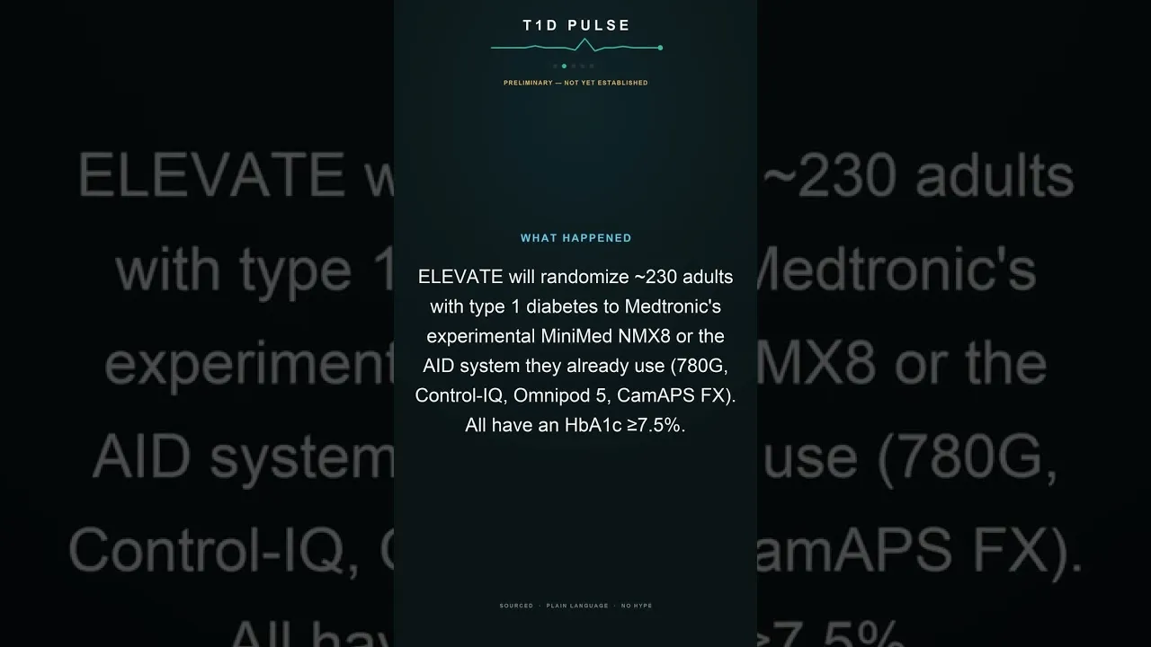 Video still from T1D Pulse: Medtronic's Next-Generation Pump Enters Trial Against Current Artificial Pancreas Systems