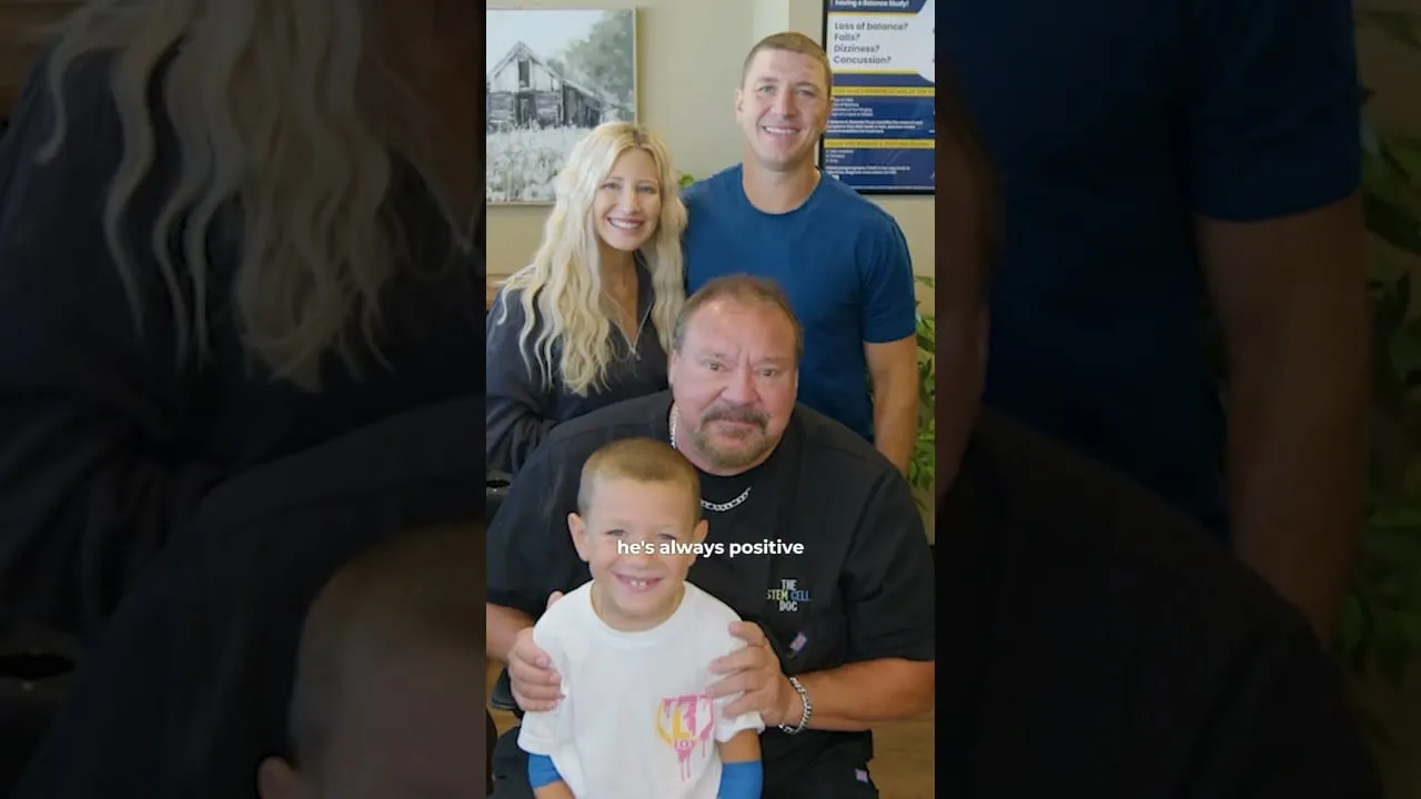 Video still from YouTube community video: A Parent's Perspective: One Family's Experience With Stem Cell Treatment